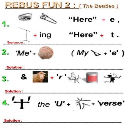 Here are four unique rebus puzzles, each representing a popular